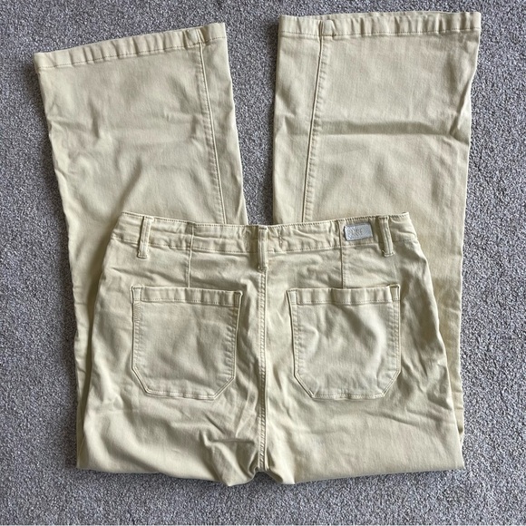 Paige Carly Wide Leg Tie Waist Ankle Length Jeans 31 Vintage Vanilla Sugar NEW - Picture 4 of 7